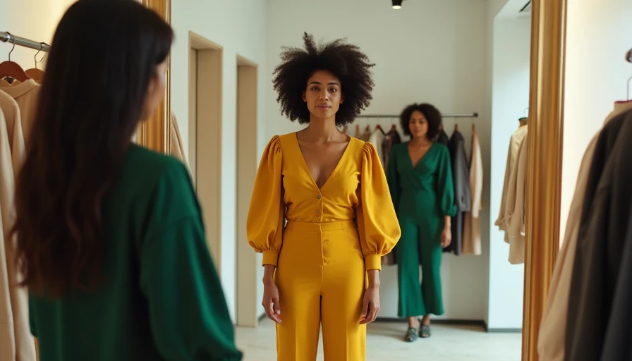 Visual context for curvy fashionista