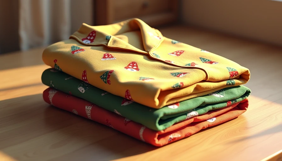 Illustration for plus size christmas pajamas
