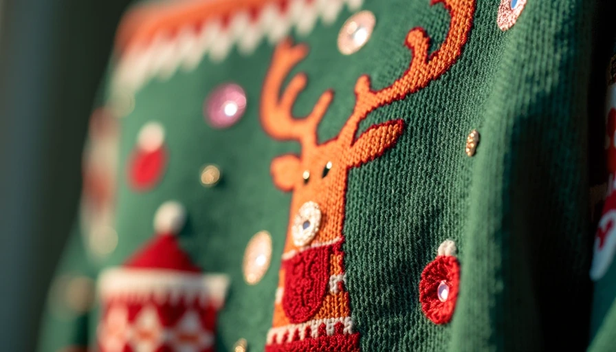 Visual context for plus size ugly christmas sweater